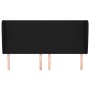 Cabecero con orejas de tela negro 163x23x118/128 cm de vidaXL, Cabeceros y pies de cama - Ref: Foro24-3117684, Precio: 119,64...