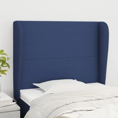 Kopfteil mit blauen Stoffohren 93x23x118/128 cm von vidaXL, Kopf- und Fußteile - Ref: Foro24-3117664, Preis: 70,60 €, Rabatt: %