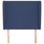 Kopfteil mit blauen Stoffohren 93x23x118/128 cm von vidaXL, Kopf- und Fußteile - Ref: Foro24-3117664, Preis: 70,60 €, Rabatt: %