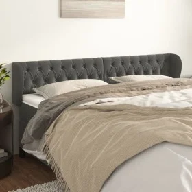 Dark gray velvet headboard 183x23x78/88 cm by vidaXL, Headboards and footboards - Ref: Foro24-3117541, Price: 78,77 €, Discou...