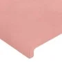 Headboard with pink velvet ears 183x23x118/128 cm by vidaXL, Headboards and footboards - Ref: Foro24-3117741, Price: 140,64 €...