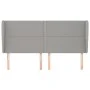 Kopfteil mit hellgrauen Stoffohren 203x23x118/128 cm von vidaXL, Kopf- und Fußteile - Ref: Foro24-3117838, Preis: 110,04 €, R...