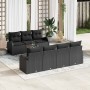 Conjunto de sofás de jardín 8 pcs Negro ratán sintético en Sofás de exterior | Comprar online en Foru.es