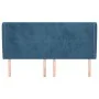 Headboard with dark blue velvet ears 163x23x118/128 cm by vidaXL, Headboards and footboards - Ref: Foro24-3117734, Price: 140...