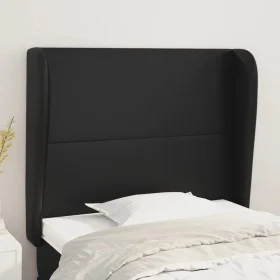 Kopfteil mit Ohren aus schwarzem Kunstleder, 83x23x118/128 cm von vidaXL, Kopf- und Fußteile - Ref: Foro24-3117748, Preis: 72...