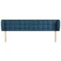 Dunkelblaues Samtkopfteil 183x23x78/88 cm von vidaXL, Kopf- und Fußteile - Ref: Foro24-3117642, Preis: 97,89 €, Rabatt: %