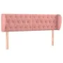 Rosa Samtkopfteil 163x23x78/88 cm von vidaXL, Kopf- und Fußteile - Ref: Foro24-3117539, Preis: 77,03 €, Rabatt: %