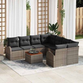 Conjunto de sofá de jardín 9 pcs Gris en Sofás de exterior | Comprar online en Foru.es