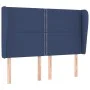 Cabecero con orejas de tela azul 147x23x118/128 cm de vidaXL, Cabeceros y pies de cama - Ref: Foro24-3117820, Precio: 100,09 ...