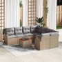 Conjunto de sofás de jardín 9 pcs Beige y Gris Claro en Sofás de exterior | Comprar online en Foru.es