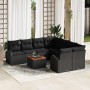 Conjunto de sofá de jardín 9 pcs Negro en Sofás de exterior | Comprar online en Foru.es