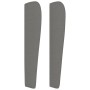 Cabecero con orejas de tela gris oscuro 93x23x118/128 cm de vidaXL, Cabeceros y pies de cama - Ref: Foro24-3117939, Precio: 7...
