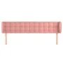 Pink velvet headboard 163x23x78/88 cm by vidaXL, Headboards and footboards - Ref: Foro24-3117637, Price: 76,81 €, Discount: %