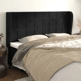 Headboard with light gray velvet ears 183x23x118/128 cm by vidaXL, Headboards and footboards - Ref: Foro24-3118018, Price: 14...