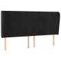Cabecero con orejas de terciopelo gris claro 183x23x118/128 cm de vidaXL, Cabeceros y pies de cama - Ref: Foro24-3118018, Pre...