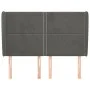 Headboard with dark gray velvet ears 147x23x118/128 cm by vidaXL, Headboards and footboards - Ref: Foro24-3117865, Price: 99,...