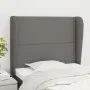 Headboard with dark gray fabric ears 83x23x118/128 cm by vidaXL, Headboards and footboards - Ref: Foro24-3117791, Price: 67,3...
