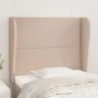 Cabecero con orejas cuero sintético capuchino 103x23x118/128 cm de vidaXL, Cabeceros y pies de cama - Ref: Foro24-3117905, Pr...