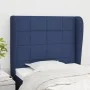Headboard with blue fabric ears 83x23x118/128 cm by vidaXL, Headboards and footboards - Ref: Foro24-3117936, Price: 74,17 €, ...