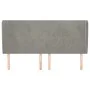 Headboard with light gray velvet ears 163x23x118/128 cm by vidaXL, Headboards and footboards - Ref: Foro24-3117730, Price: 11...