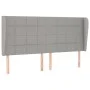 Kopfteil mit hellgrauen Stoffohren 183x23x118/128 cm von vidaXL, Kopf- und Fußteile - Ref: Foro24-3117970, Preis: 119,10 €, R...