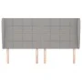 Kopfteil mit hellgrauen Stoffohren 183x23x118/128 cm von vidaXL, Kopf- und Fußteile - Ref: Foro24-3117970, Preis: 119,10 €, R...