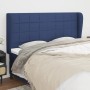 Cabecero con orejas de tela azul 203x23x118/128 cm de vidaXL, Cabeceros y pies de cama - Ref: Foro24-3117984, Precio: 129,41 ...
