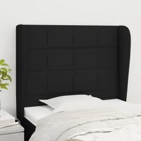 Headboard with black fabric ears 93x23x118/128 cm by vidaXL, Headboards and footboards - Ref: Foro24-3117940, Price: 74,50 €,...