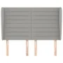 Headboard with light gray fabric ears 147x23x118/128 cm by vidaXL, Headboards and footboards - Ref: Foro24-3118094, Price: 12...