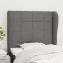 Headboard with dark gray fabric ears 83x23x118/128 cm by vidaXL, Headboards and footboards - Ref: Foro24-3117931, Price: 74,1...