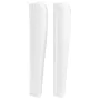 Headboard with white synthetic leather ears 93x23x118/128 cm by vidaXL, Headboards and footboards - Ref: Foro24-3118035, Pric...