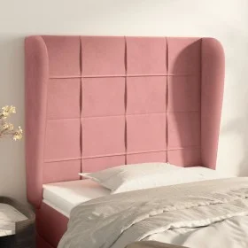 Kopfteil mit rosa Samtohren 93x23x118/128 cm von vidaXL, Kopf- und Fußteile - Ref: Foro24-3117997, Preis: 75,72 €, Rabatt: %