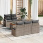 Conjunto de sofá de jardín 6 pcs Gris en Sofás de exterior | Comprar online en Foru.es