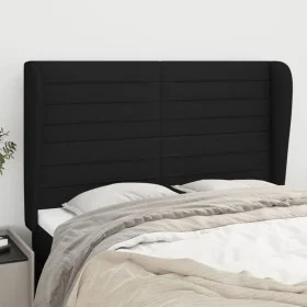 Headboard with black fabric ears 147x23x118/128 cm by vidaXL, Headboards and footboards - Ref: Foro24-3118096, Price: 132,00 ...