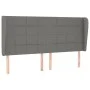 Headboard with dark gray fabric ears 183x23x118/128 cm by vidaXL, Headboards and footboards - Ref: Foro24-3117971, Price: 136...