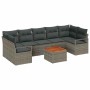 Conjunto de sofá de jardín 8 pcs Gris en Sofás de exterior | Comprar online en Foru.es