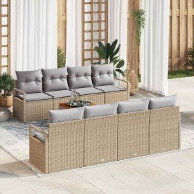 Conjunto de sofás de jardín 9 pcs Beige y Gris Claro en Sofás de exterior | Comprar online en Foru.es