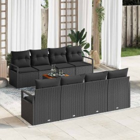 Conjunto de sofás de jardín 9 pcs Negro ratán sintético en Sofás de exterior | Comprar online en Foru.es