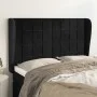 Kopfteil mit Ohren aus schwarzem Samt, 147 x 23 x 118/128 cm von vidaXL, Kopf- und Fußteile - Ref: Foro24-3118006, Preis: 147...