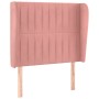 Cabecero con orejas de terciopelo rosa 93x23x118/128 cm de vidaXL, Cabeceros y pies de cama - Ref: Foro24-3118235, Precio: 77...