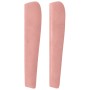 Cabecero con orejas de terciopelo rosa 93x23x118/128 cm de vidaXL, Cabeceros y pies de cama - Ref: Foro24-3118235, Precio: 77...
