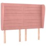 Cabecero con orejas de terciopelo rosa 147x23x118/128 cm de vidaXL, Cabeceros y pies de cama - Ref: Foro24-3118149, Precio: 1...