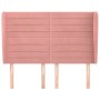 Cabecero con orejas de terciopelo rosa 147x23x118/128 cm de vidaXL, Cabeceros y pies de cama - Ref: Foro24-3118149, Precio: 1...