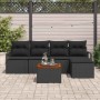 Conjunto de sofá de jardín 6 pcs Negro en Sofás de exterior | Comprar online en Foru.es