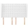 Headboard with white synthetic leather ears 147x23x118/128 cm by vidaXL, Headboards and footboards - Ref: Foro24-3118047, Pri...