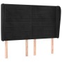 Cabecero con orejas de terciopelo negro 147x23x118/128 cm de vidaXL, Cabeceros y pies de cama - Ref: Foro24-3118146, Precio: ...