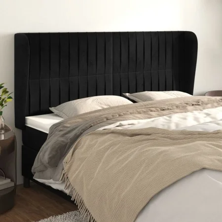Headboard with light gray velvet ears 163x23x118/128 cm by vidaXL, Headboards and footboards - Ref: Foro24-3118250, Price: 14...