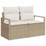 Conjunto de sofá de jardín 7 pcs Beige y blanco en Sofás de exterior | Comprar online en Foru.es