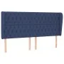 Kopfteil mit blauen Stoffohren 203x23x118/128 cm von vidaXL, Kopf- und Fußteile - Ref: Foro24-3118320, Preis: 154,59 €, Rabat...