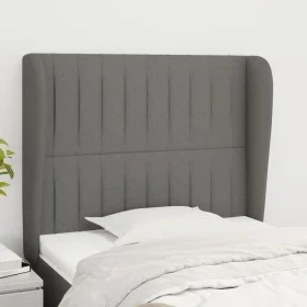 Kopfteil mit dunkelgrauen Stoffohren 93x23x118/128 cm von vidaXL, Kopf- und Fußteile - Ref: Foro24-3118177, Preis: 77,17 €, R...